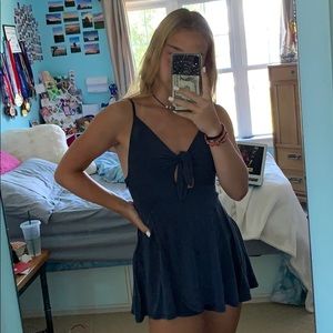 Urban outfitters dark blue romper